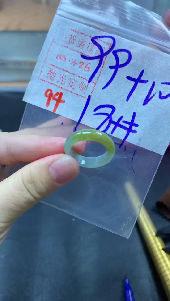 未镶嵌定制翡翠戒圈18#109毛货需精细抛光