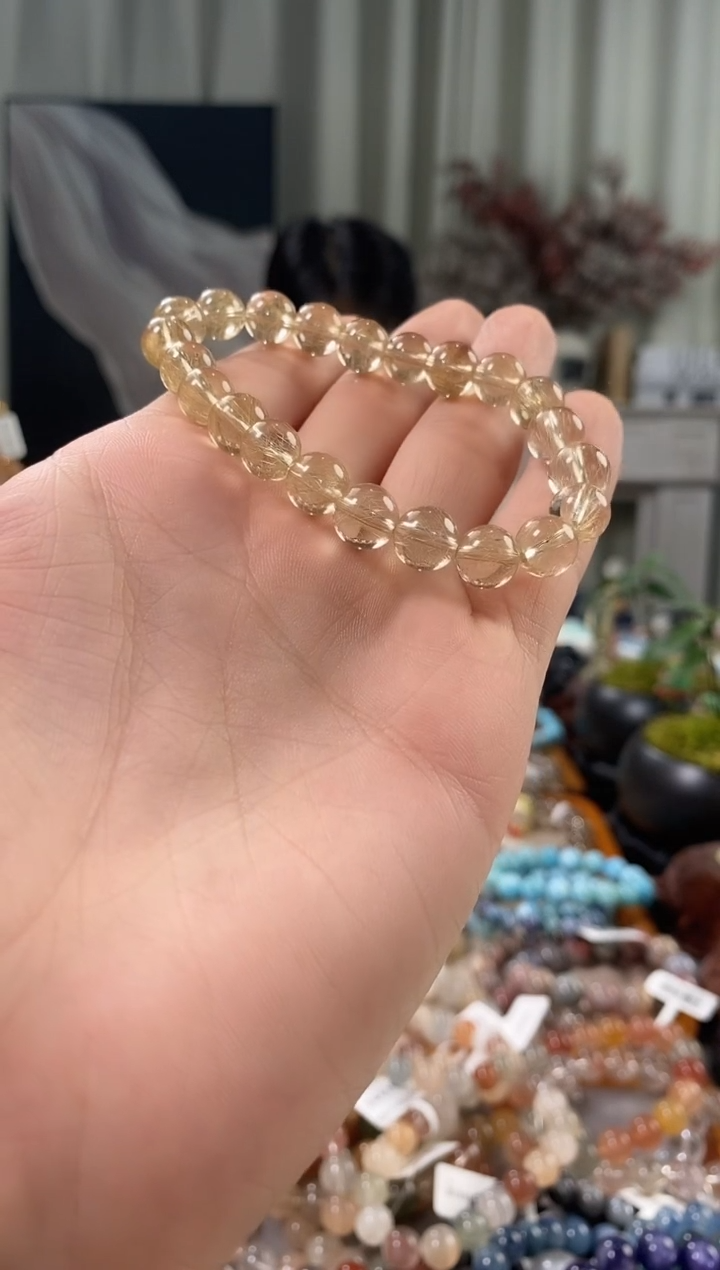 未镶嵌手链水晶十*?金发晶