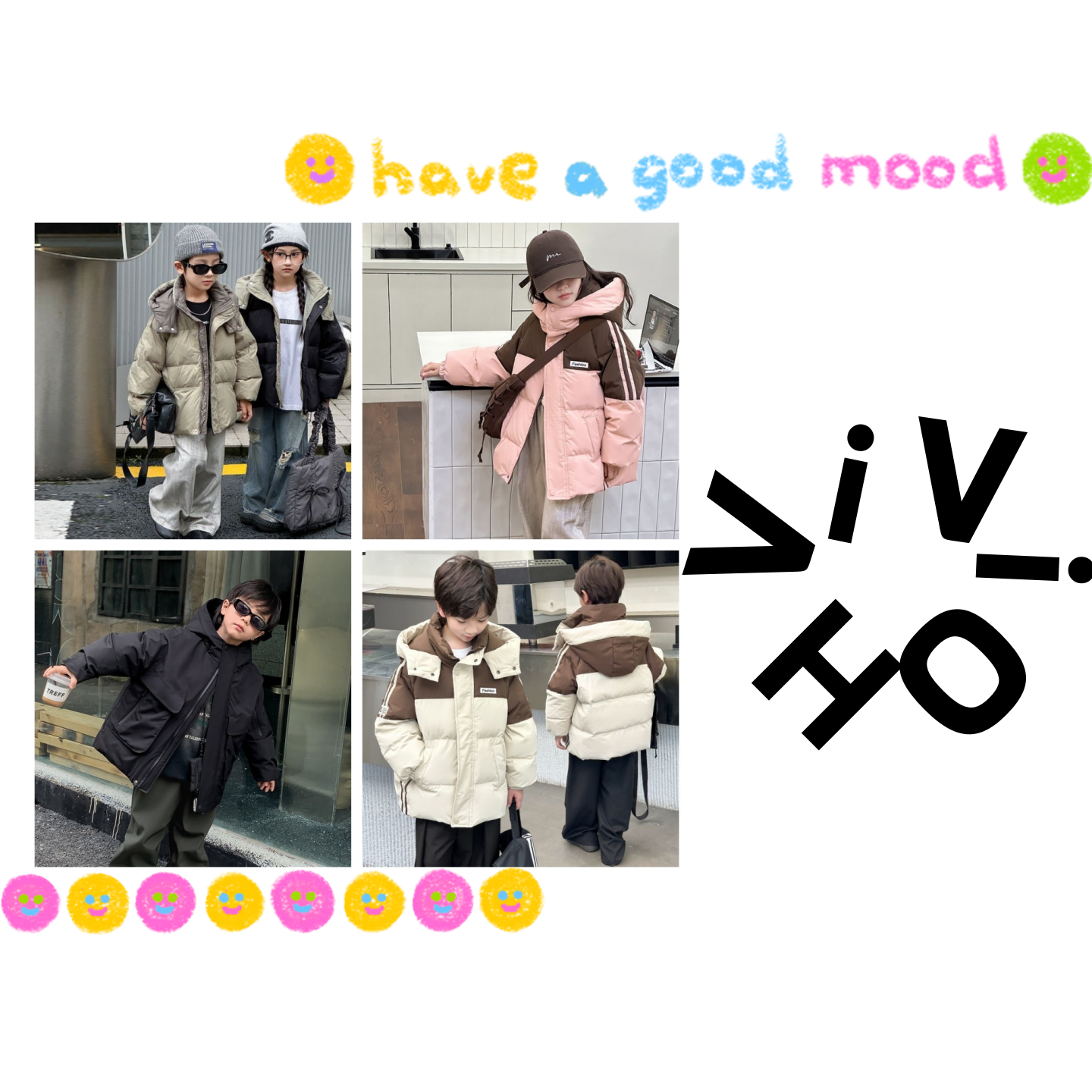 ViViOH 羽绒服【1051款-1100款】 男女儿童羽绒外套  YU08