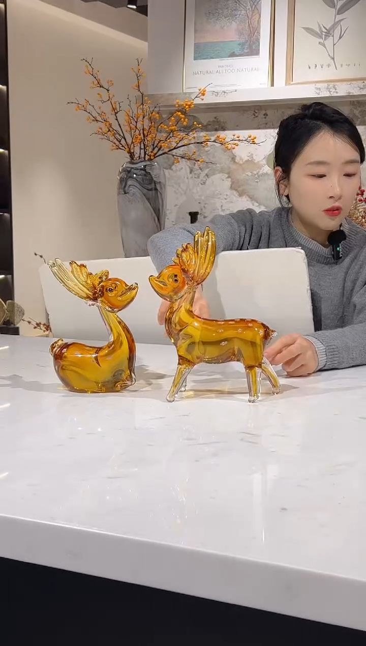 【闪购商品】琉璃梅花鹿