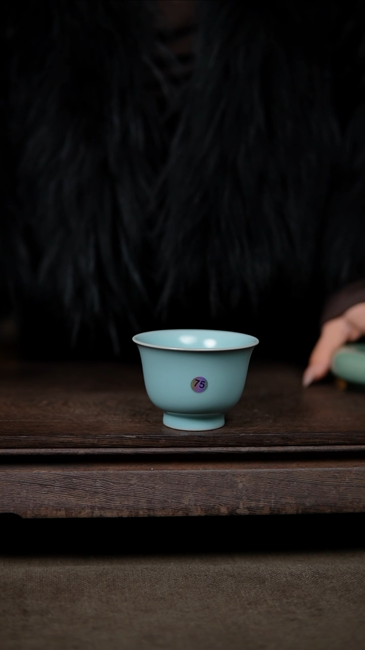 【闪购商品】杯仿古宋臻纯手工如是杯一对瑕75