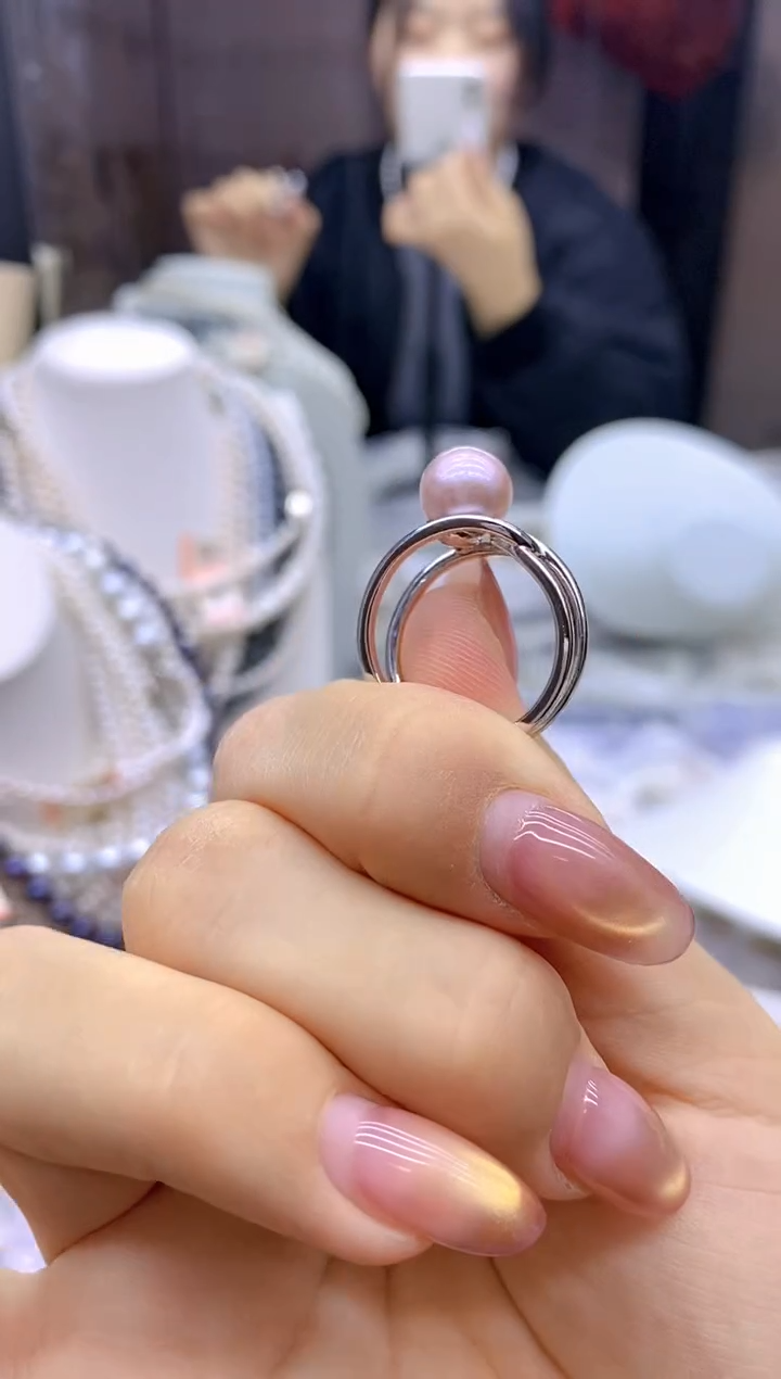 未镶嵌1淡水珍珠戒指