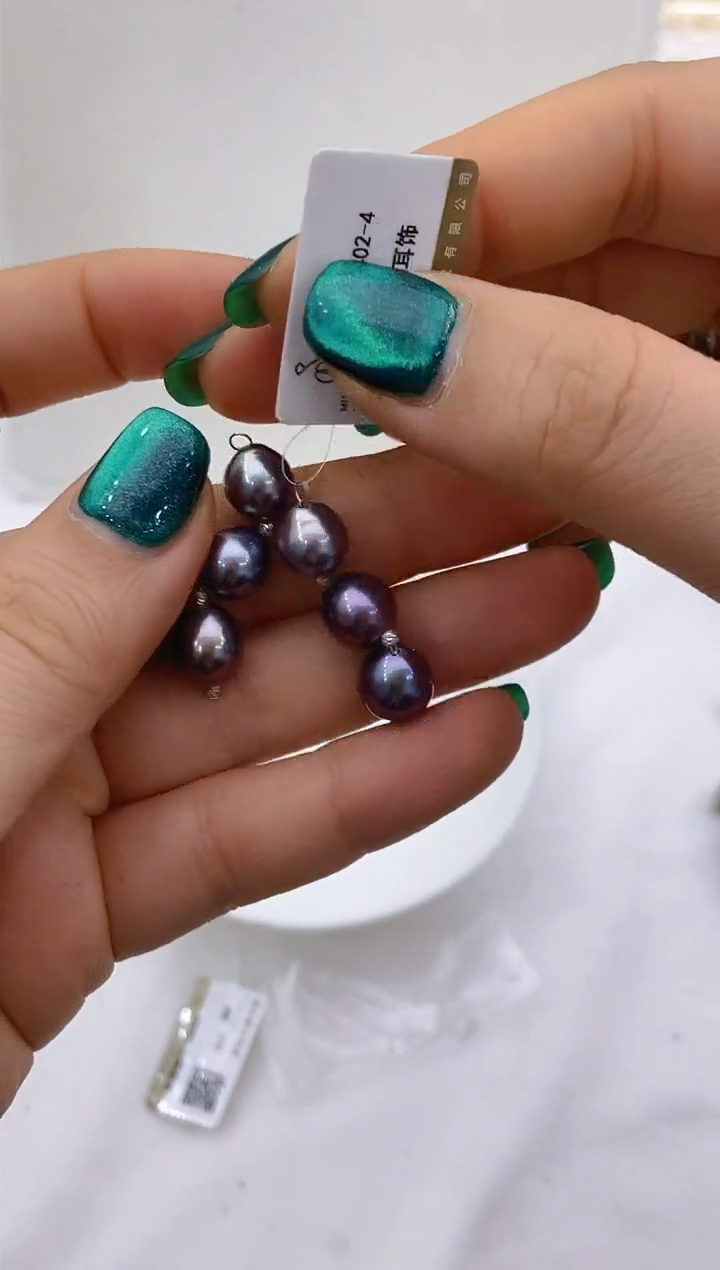 【闪购商品】淡水珍珠耳饰18K金镶嵌326 8-9mm