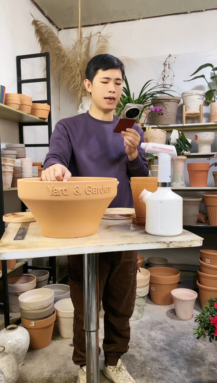 【闪购商品】红陶32*18红陶矮盆 1盆无托