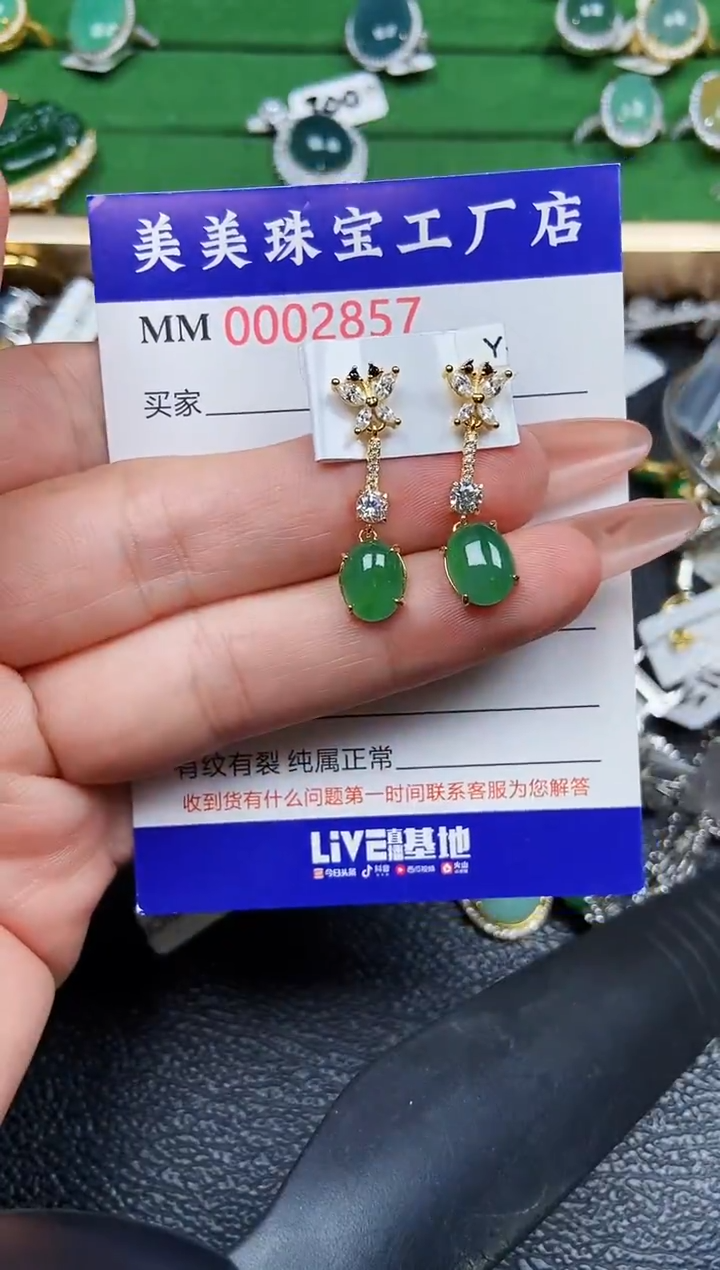 【闪购商品】翡翠颈饰银S925镶嵌2857