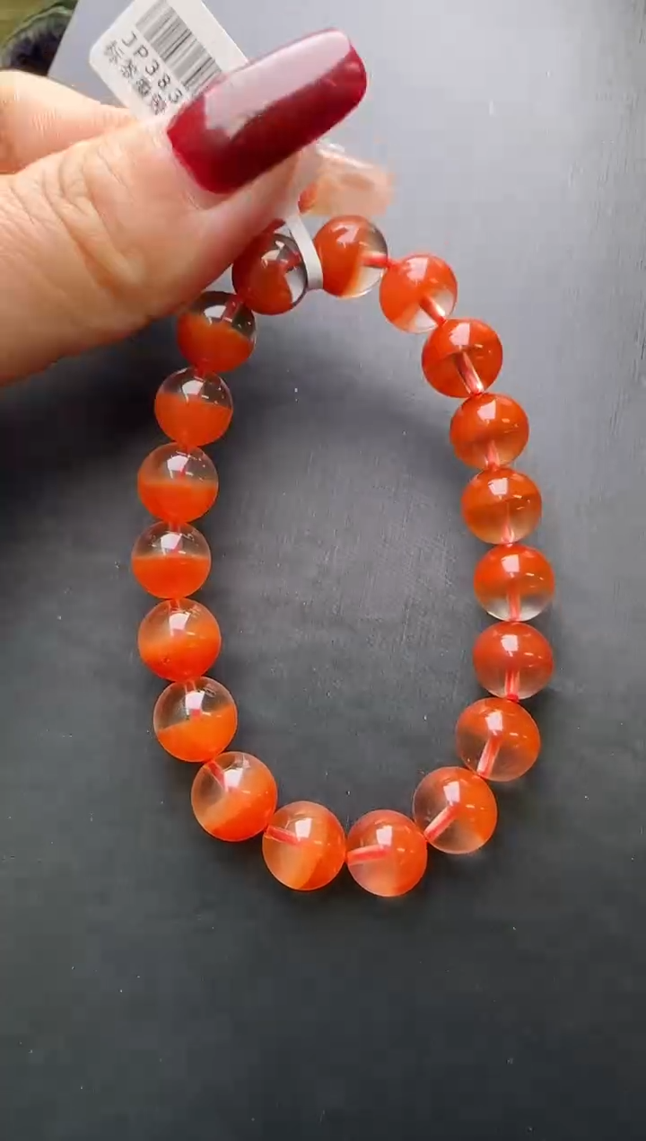 【闪购商品】水晶手串未镶嵌红兔毛手串10m+ JP38301