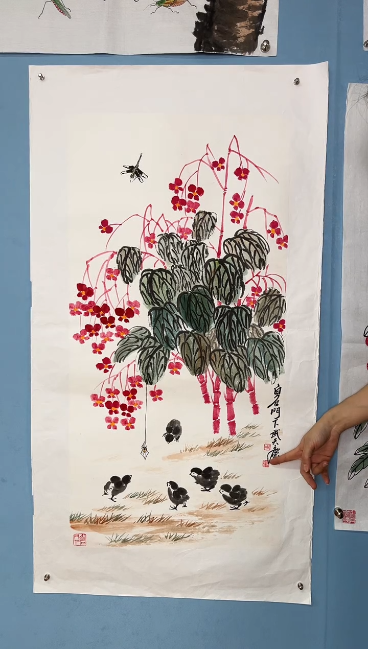 【闪购商品】国画武天庆老师富贵叶