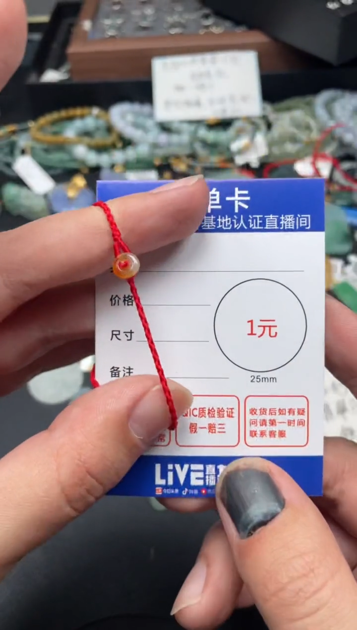 【闪购商品】翡翠颈饰未镶嵌平安扣