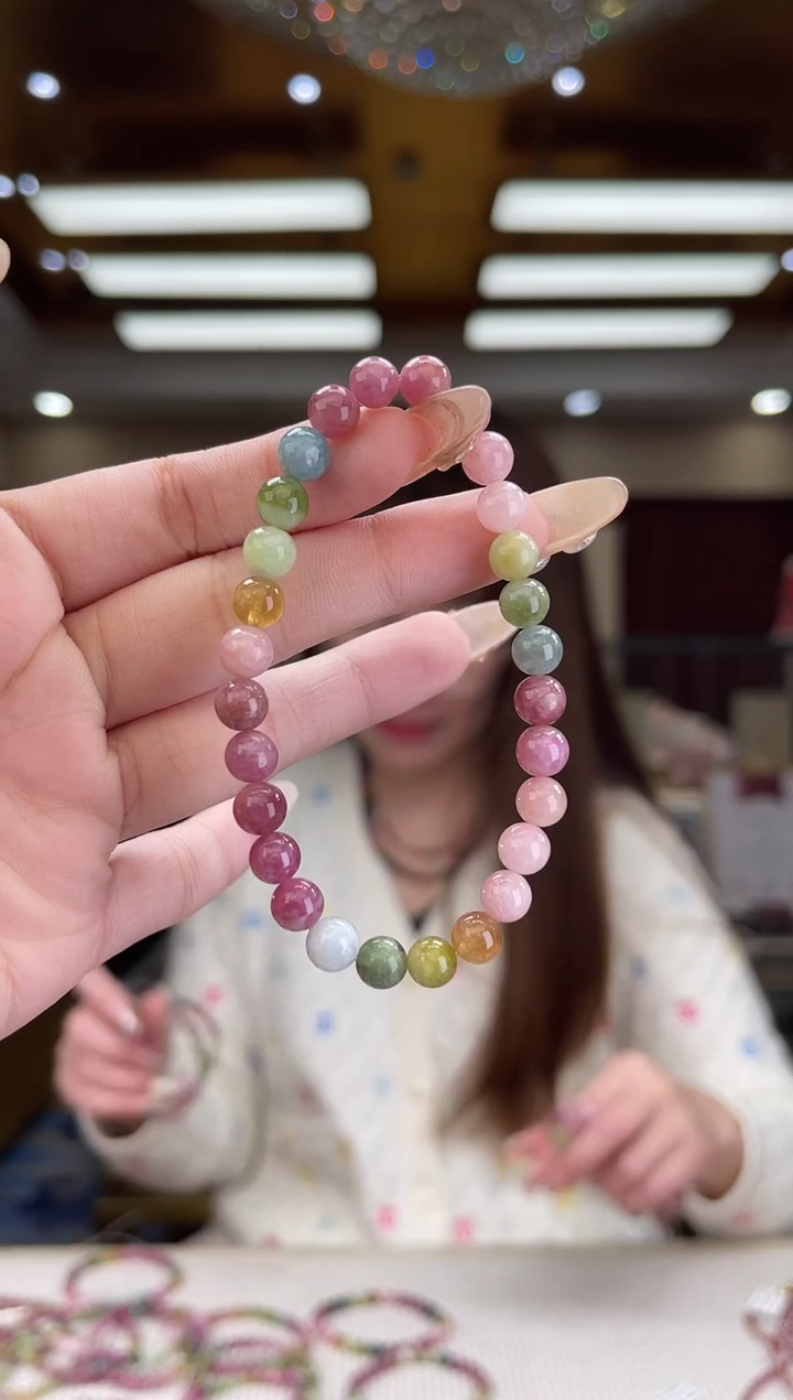 【闪购商品】碧玺/未镶嵌6mm+碧玺马卡龙单圈多样性发货11