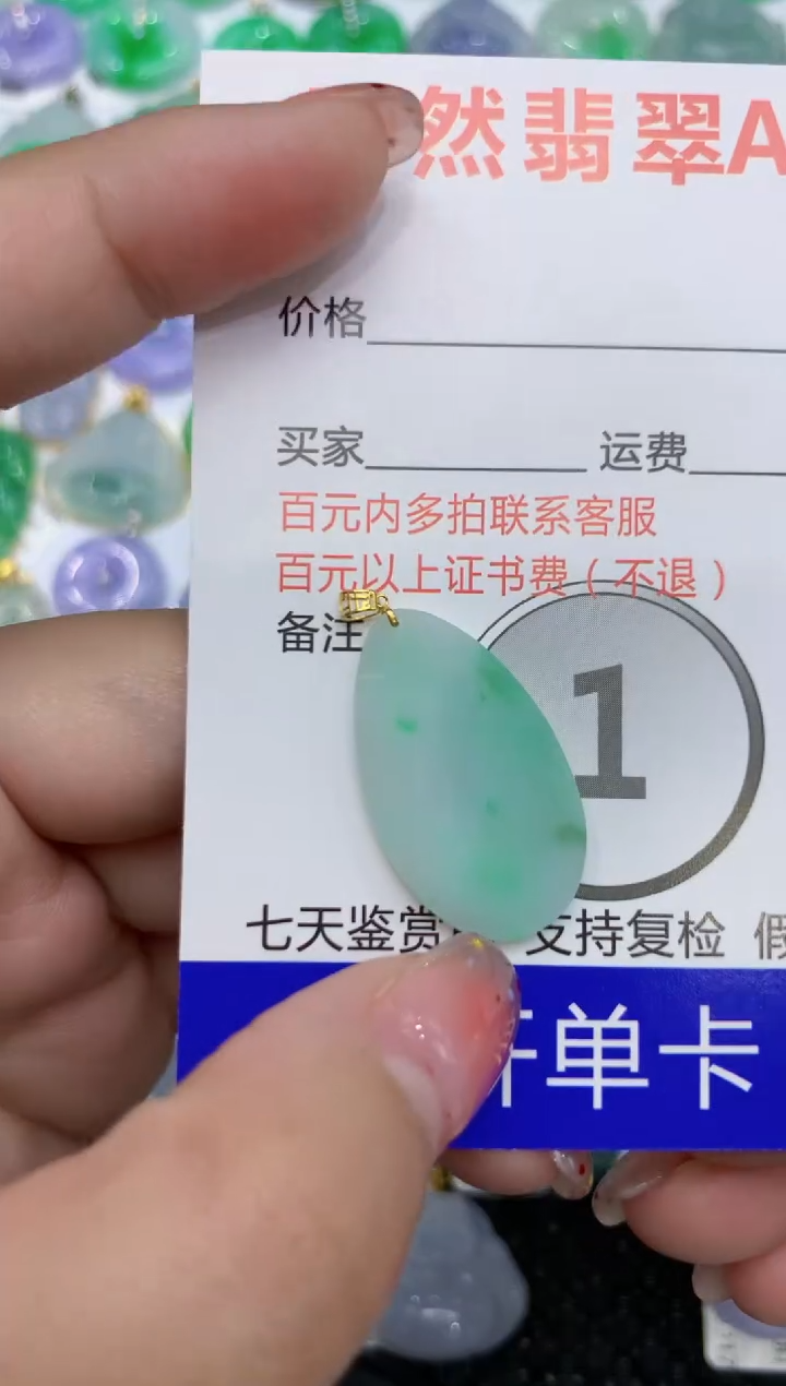 【闪购商品】翡翠颈饰18K金镶嵌111111111111