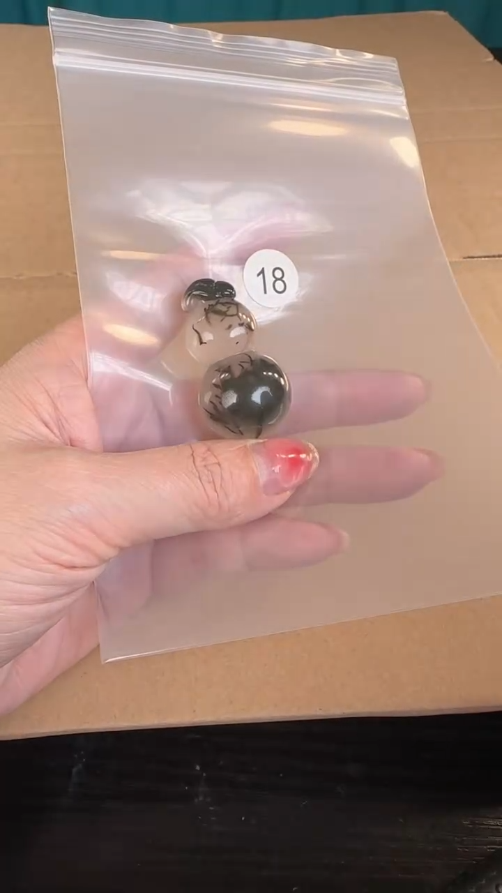 【闪购商品】玛瑙/玉髓珠宝半成品未镶嵌原矿无优化无裂水墨吊坠