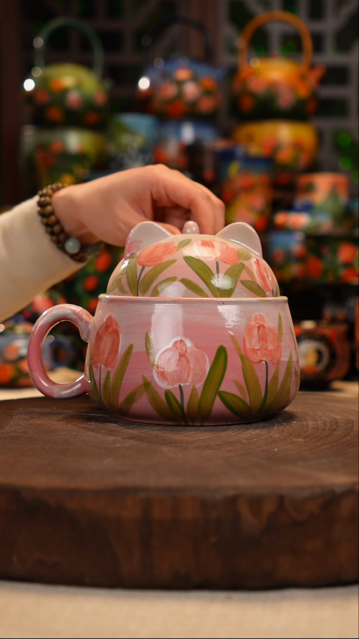 陶瓷油画手绘釉下彩