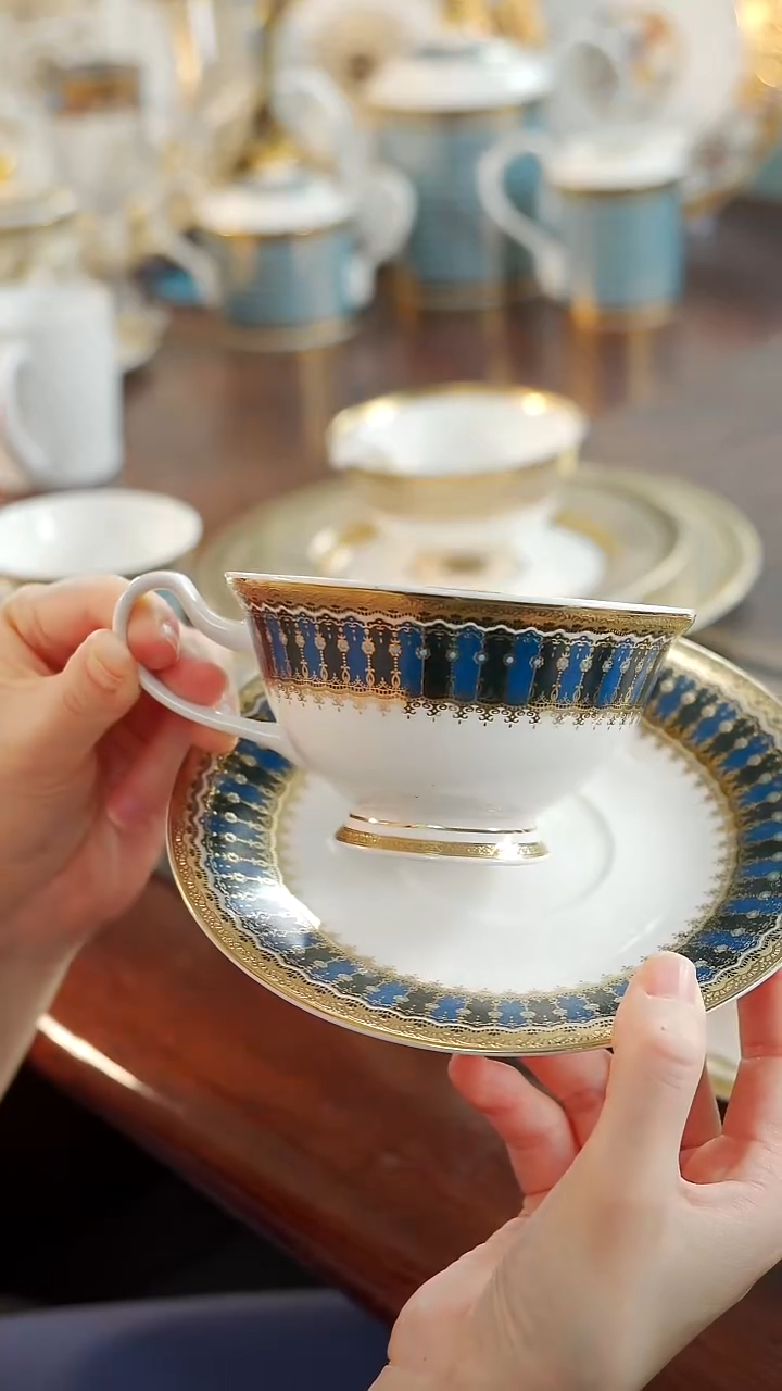 瓷片咖啡杯碟1套 