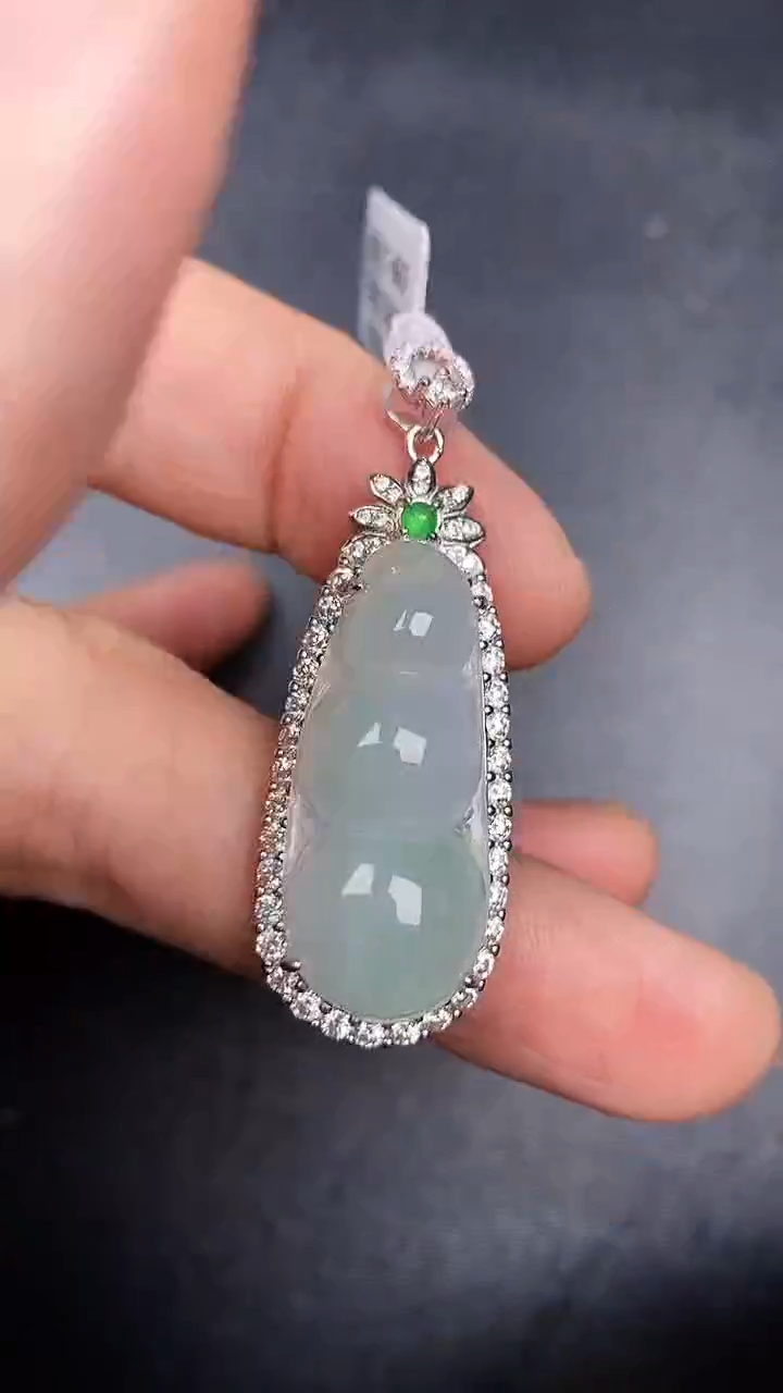 银S925镶嵌戒指翡翠1600