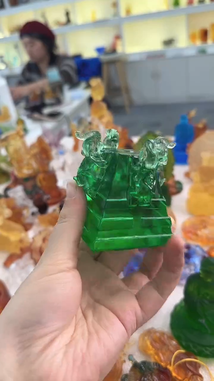 手工艺品琉璃樱**秋绿色