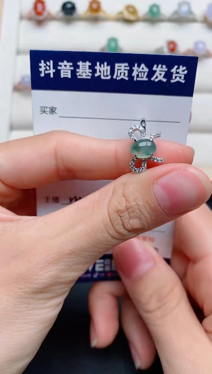 【闪购商品】翡翠戒指银S925镶嵌......