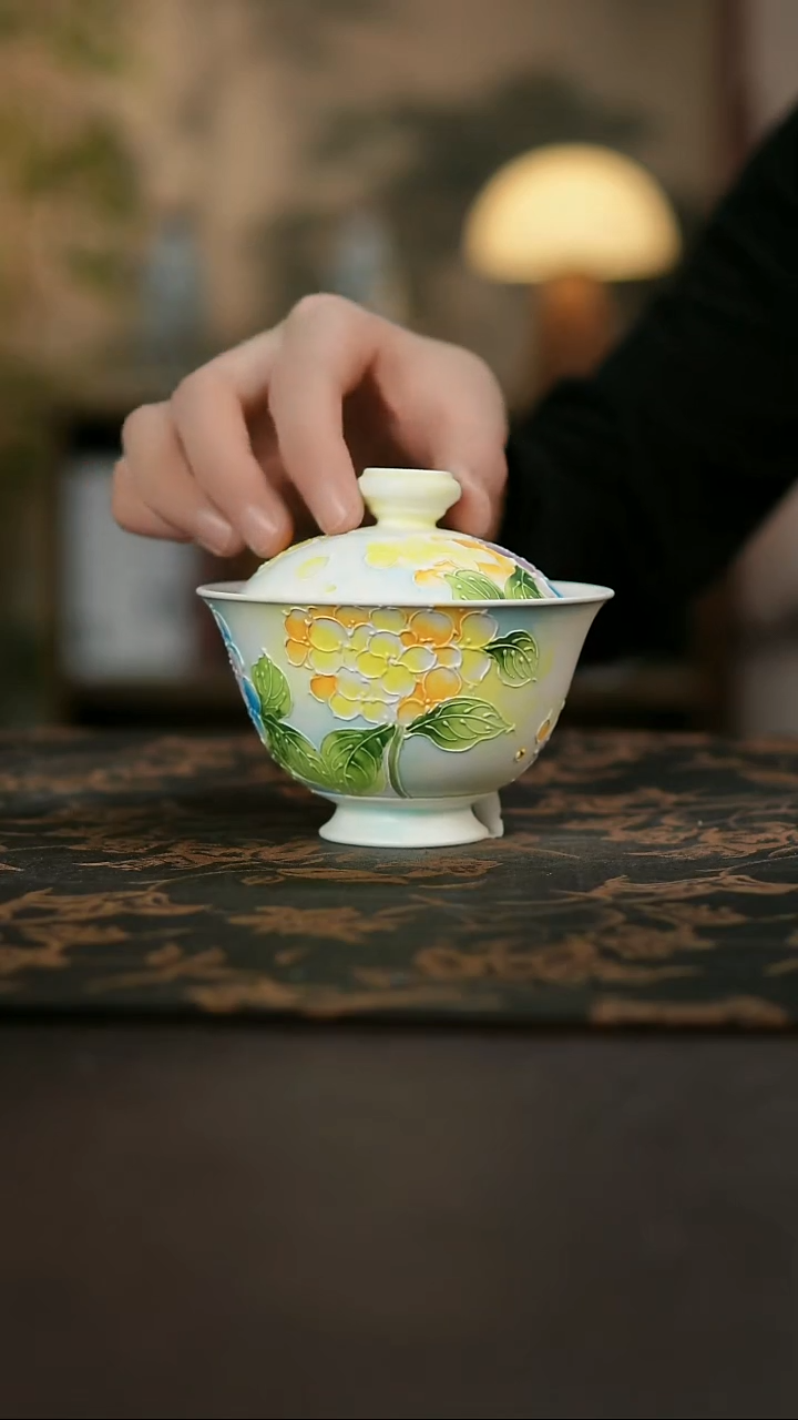 景德镇陶瓷杯碗柴烧多人