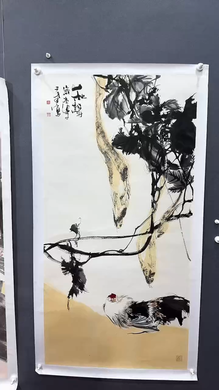 【闪购商品】国画韦老师-四尺丝瓜-花鸟