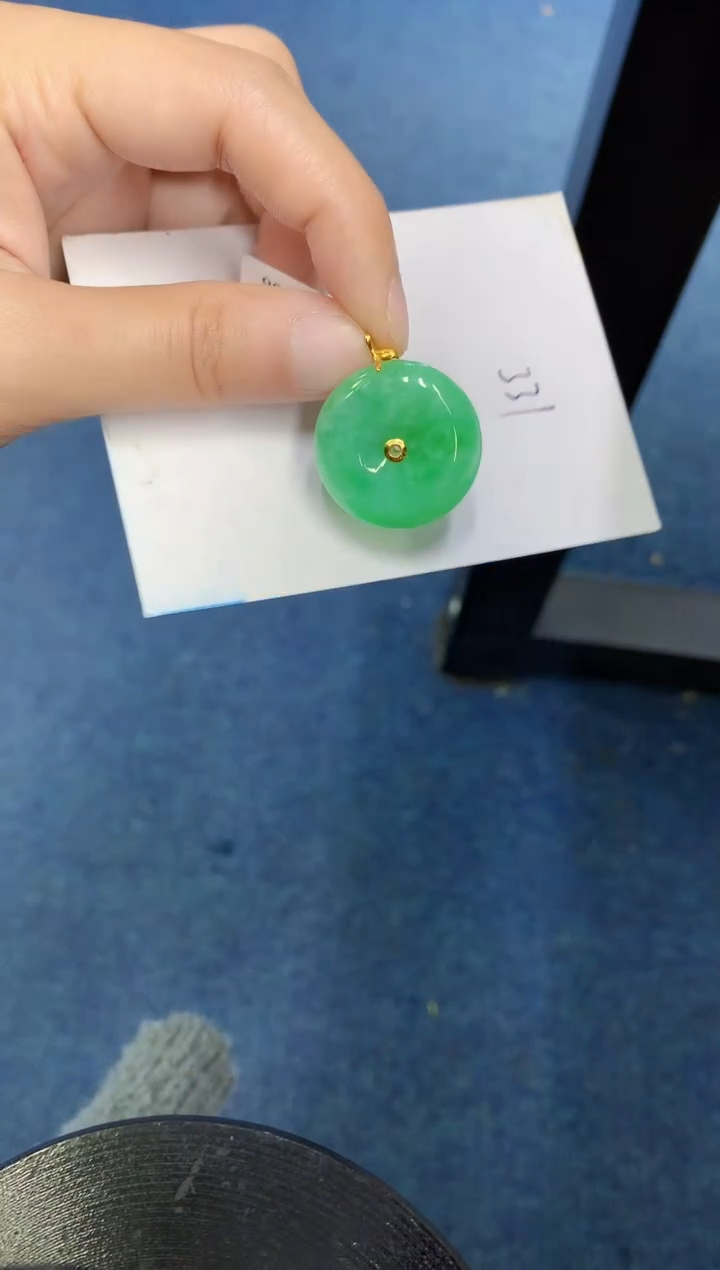 【闪购商品】翡翠颈饰18K金镶嵌000000000