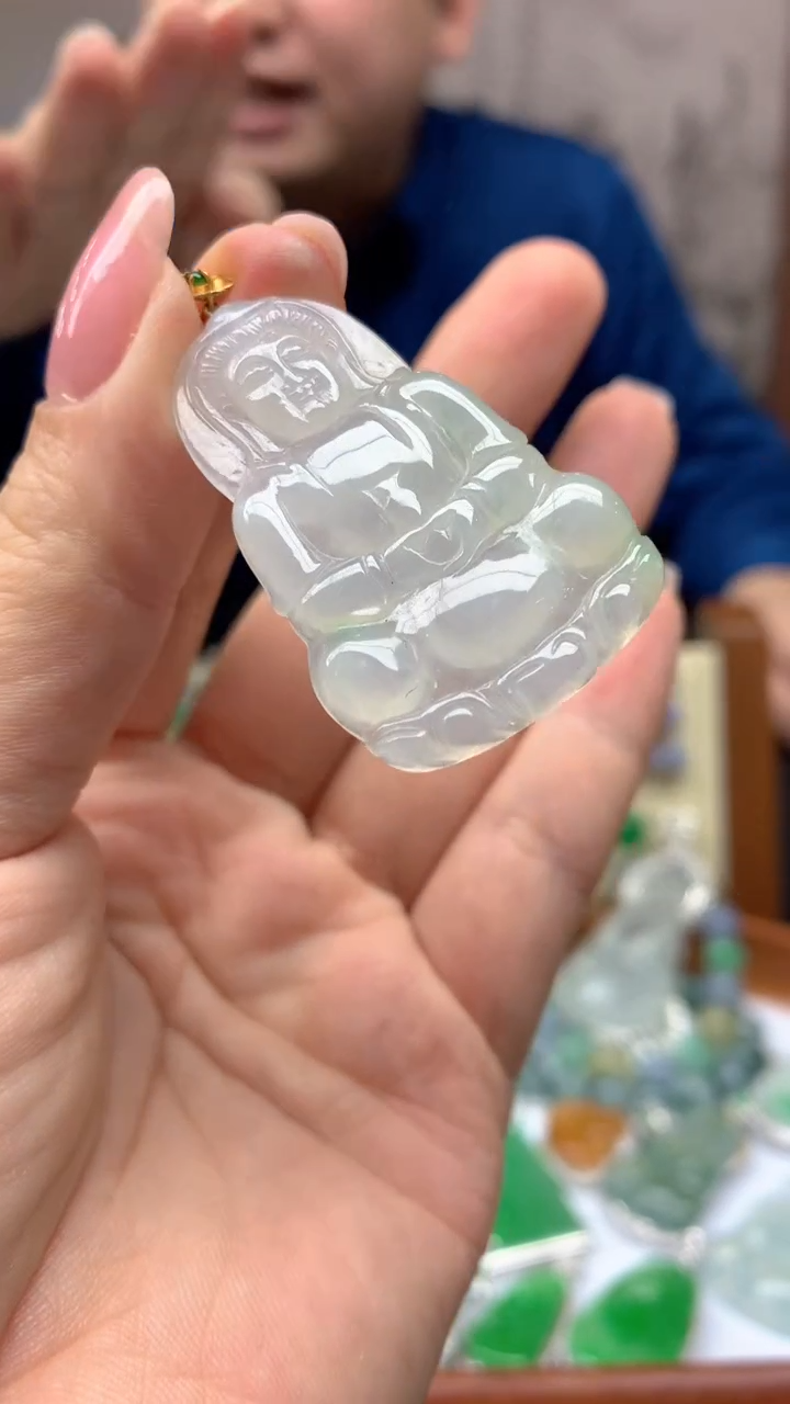 【闪购商品】翡翠颈饰18K金镶嵌135-天然翡翠