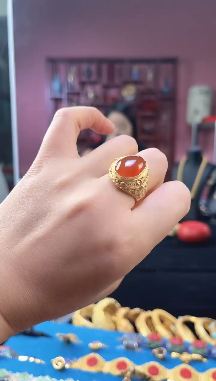 非遗技艺 花丝镶嵌 戒指