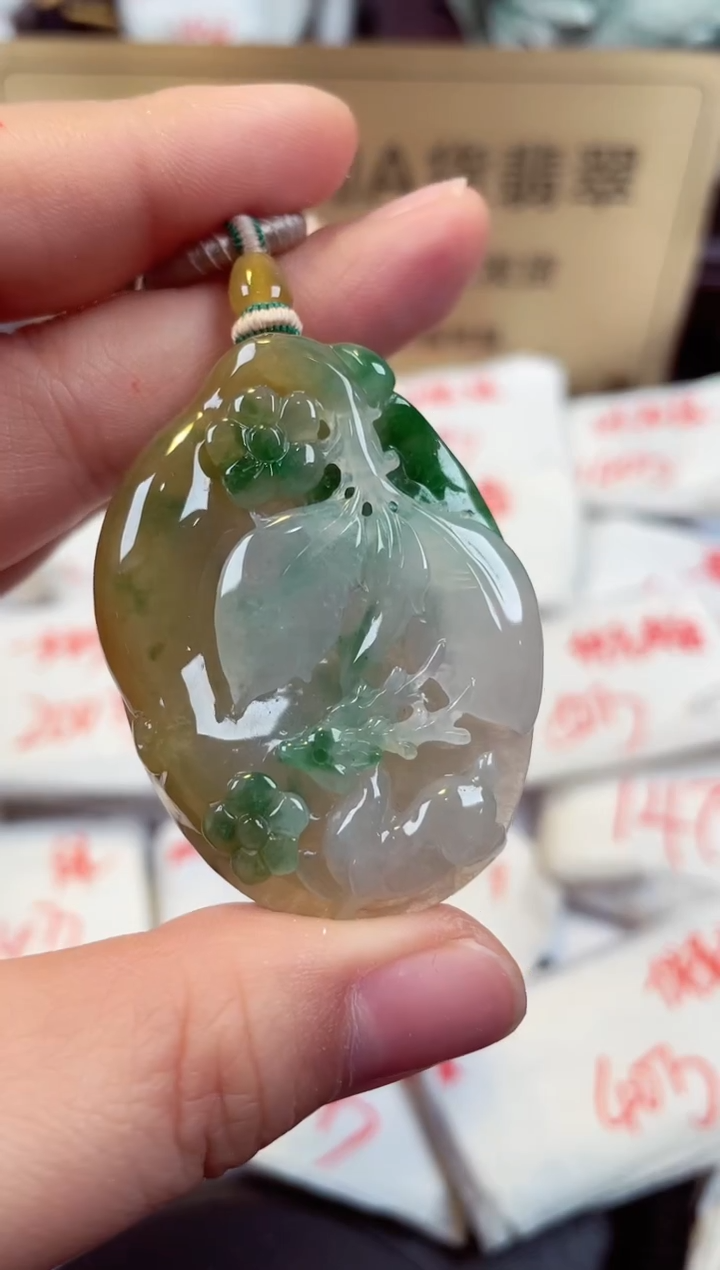 【闪购商品】翡翠颈饰未镶嵌天然缅甸翡翠A货