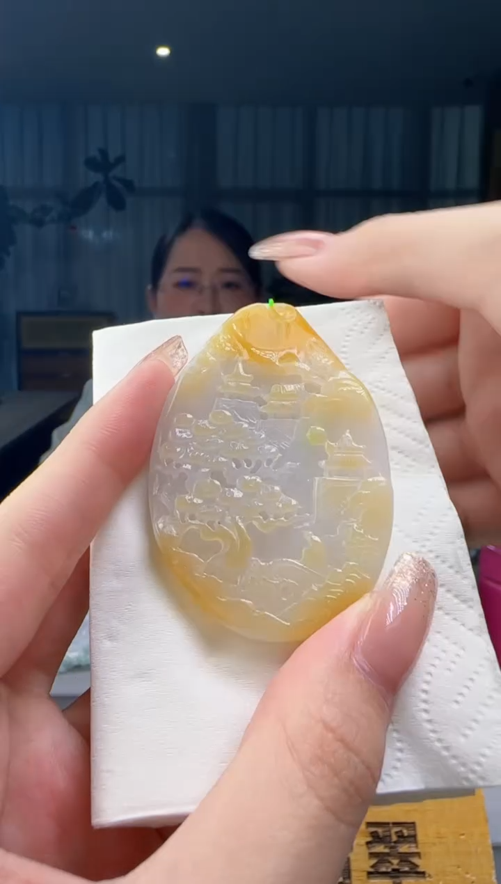 翡翠未镶嵌吊坠(不含链)CC@@60B7J17822