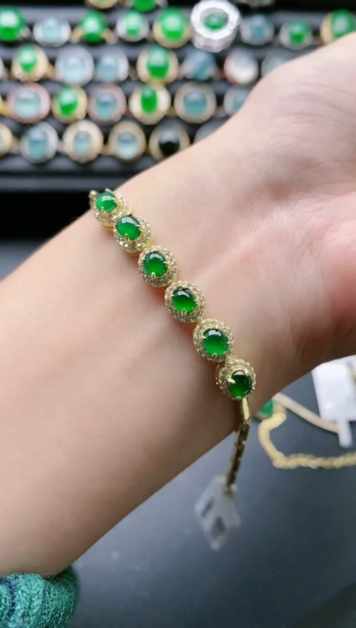【闪购商品】翡翠戒指银S925镶嵌111111