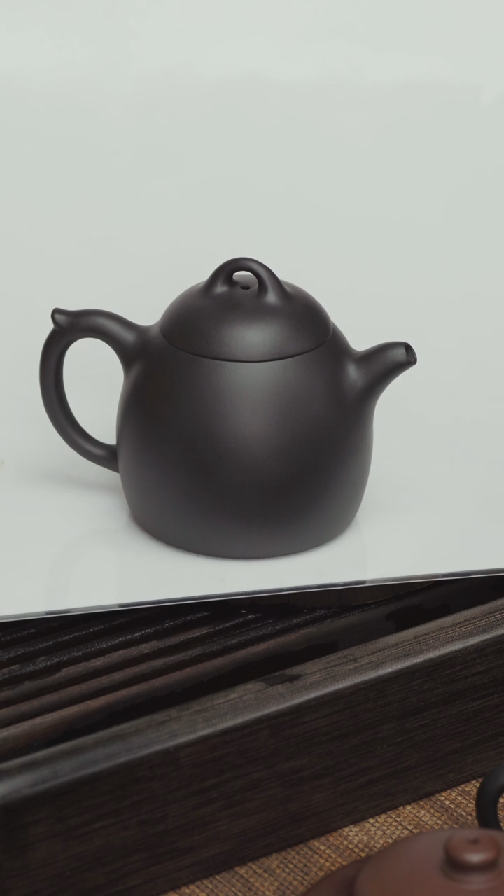 【闪购商品】紫砂茶壶紫泥-秦权-还原烧