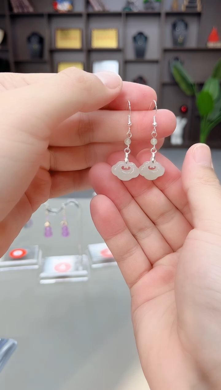 未镶嵌和田玉（子料）耳饰X33