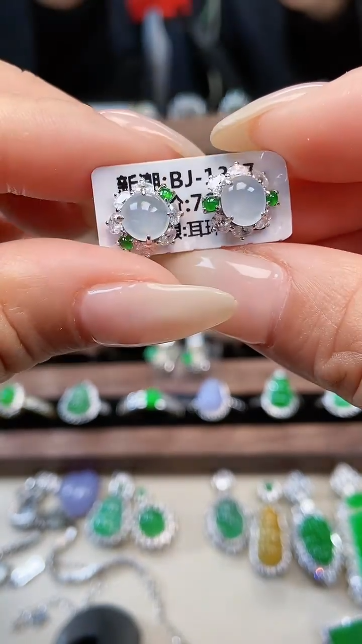 银S925镶嵌戒指翡翠6759