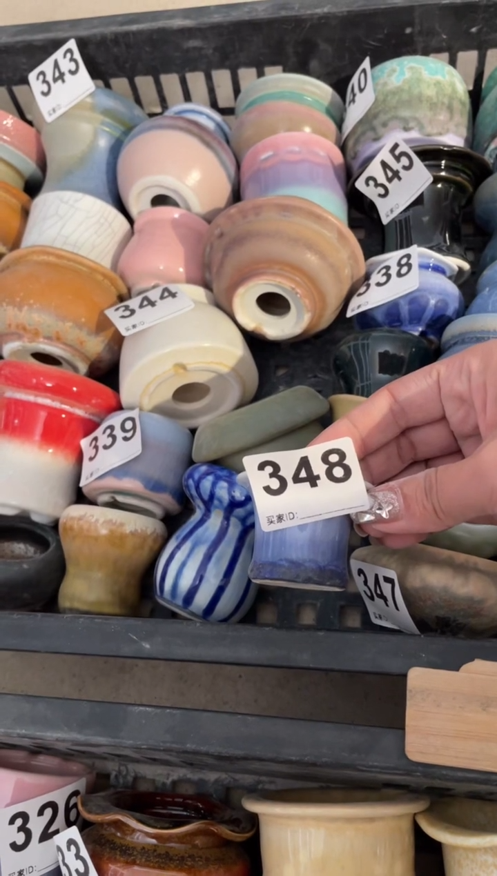 【闪购商品】摆件348微瑕知木小芳花盆