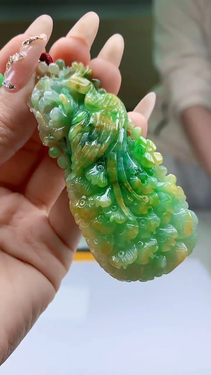 【闪购商品】定制翡翠未镶嵌4990ty-毛货挂件272