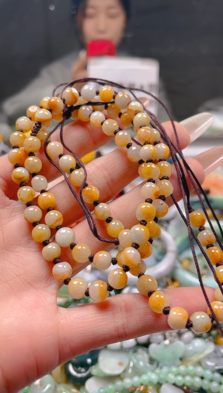 【闪购商品】翡翠颈饰未镶嵌5-6MM/S/翡翠A货一图一物