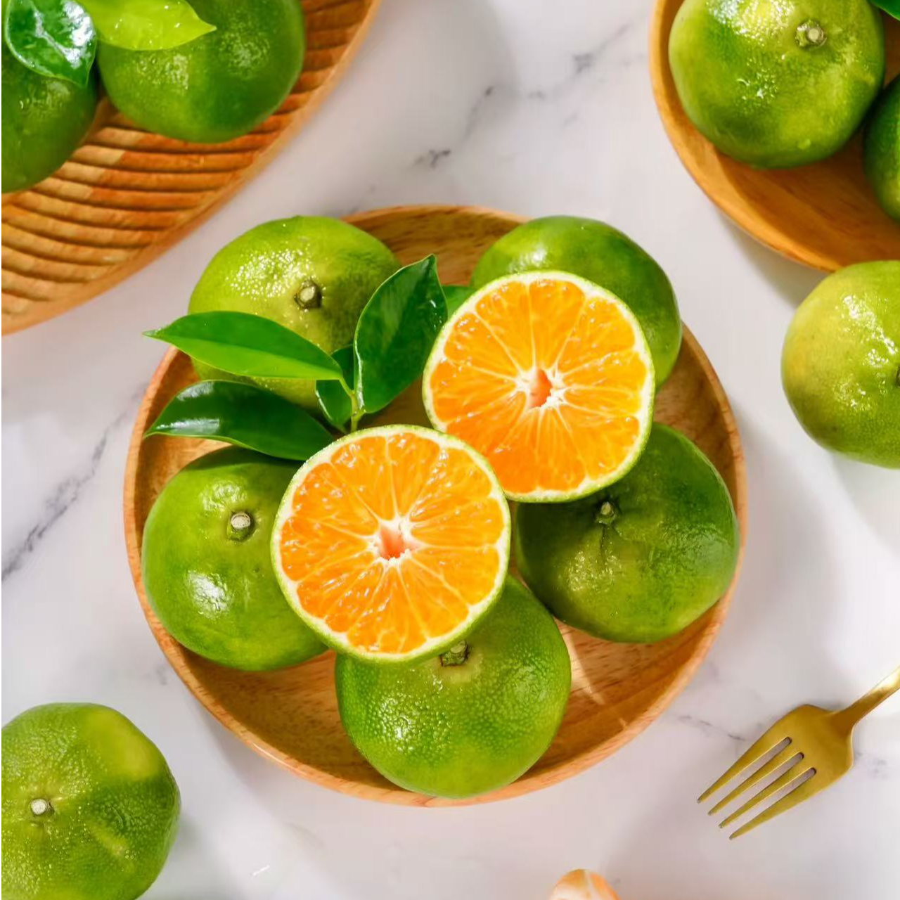 云南高山青皮蜜桔无籽酸甜多汁现采现发孕妇水果应季青皮小橘子