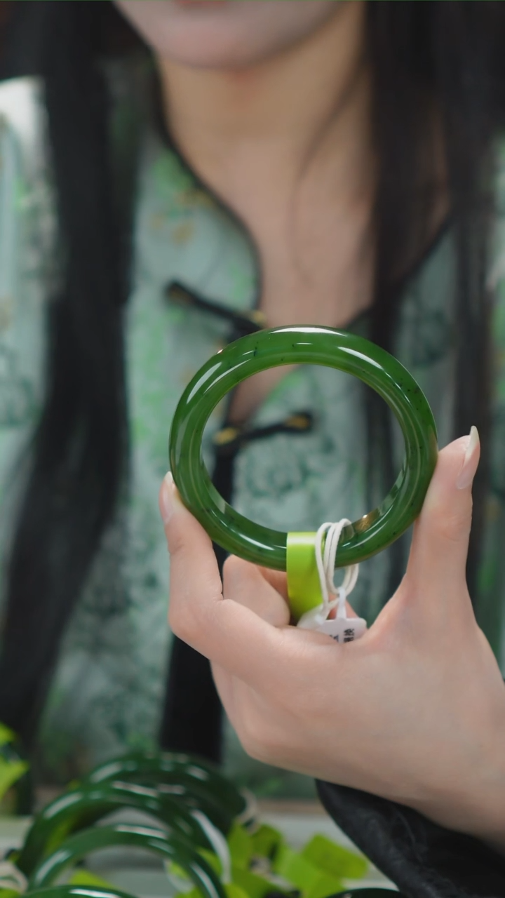 【闪购商品】和田玉手镯未镶嵌243【柚子来啦】和田玉拍一发一56