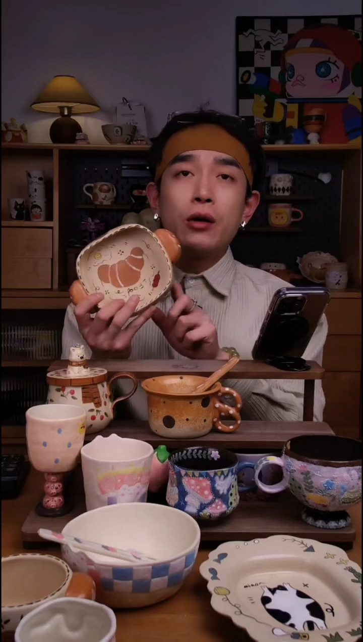 碗陶景德镇可爱设计师款陶瓷