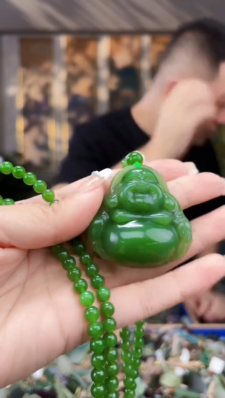 和田玉未镶嵌挂件拍一发一