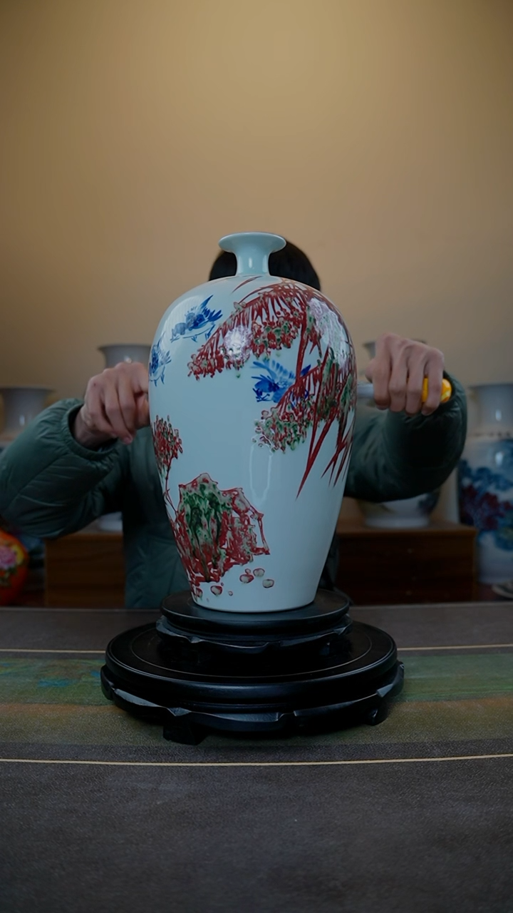 【闪购商品】摆件瓷造确保手工手绘作品