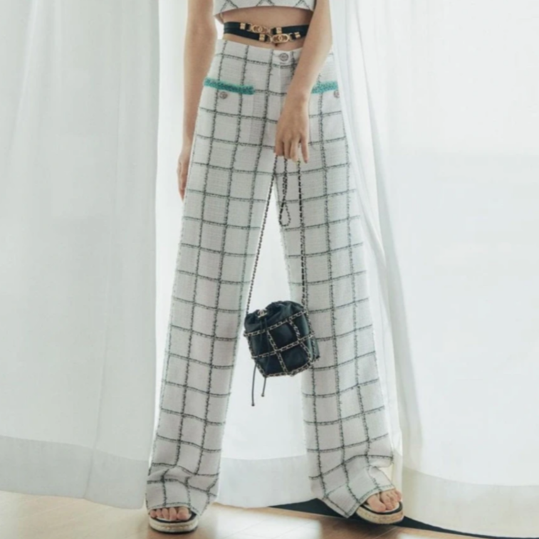 未使用 Chanel/香奈儿 汤/P232500206/长裤 白色 38