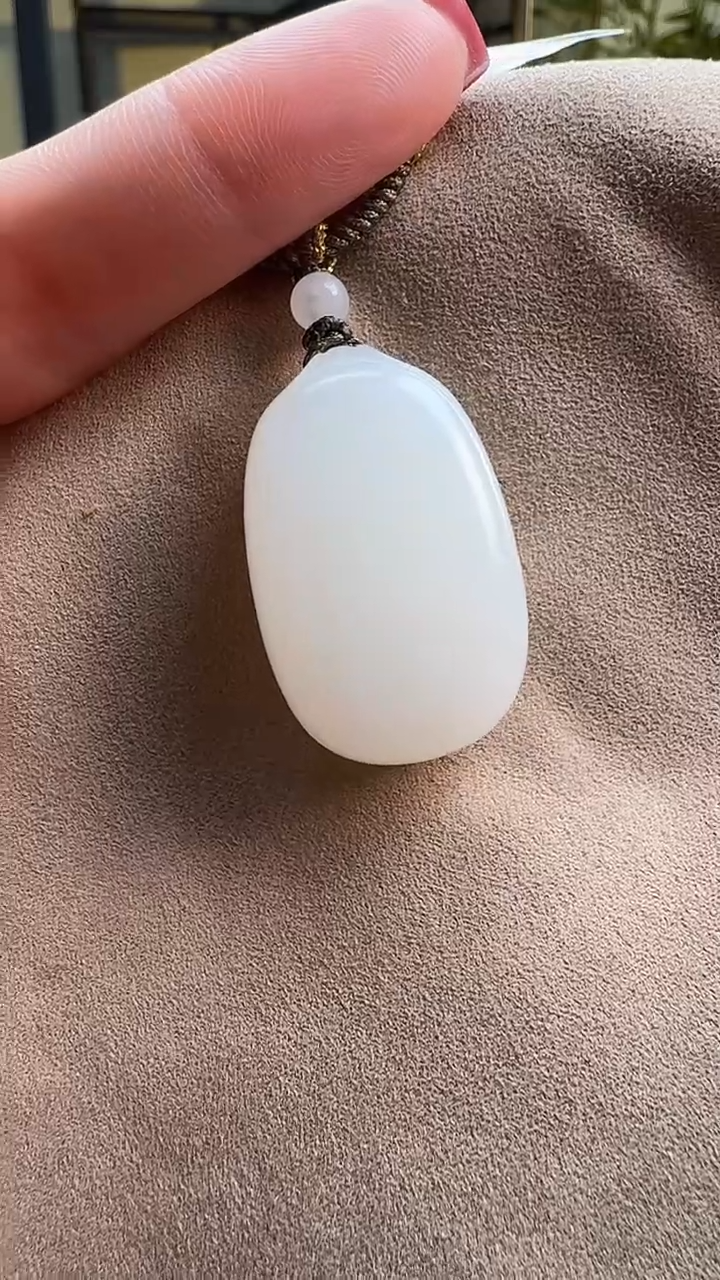 【闪购商品】和田玉吊坠未镶嵌 1430平安牌 