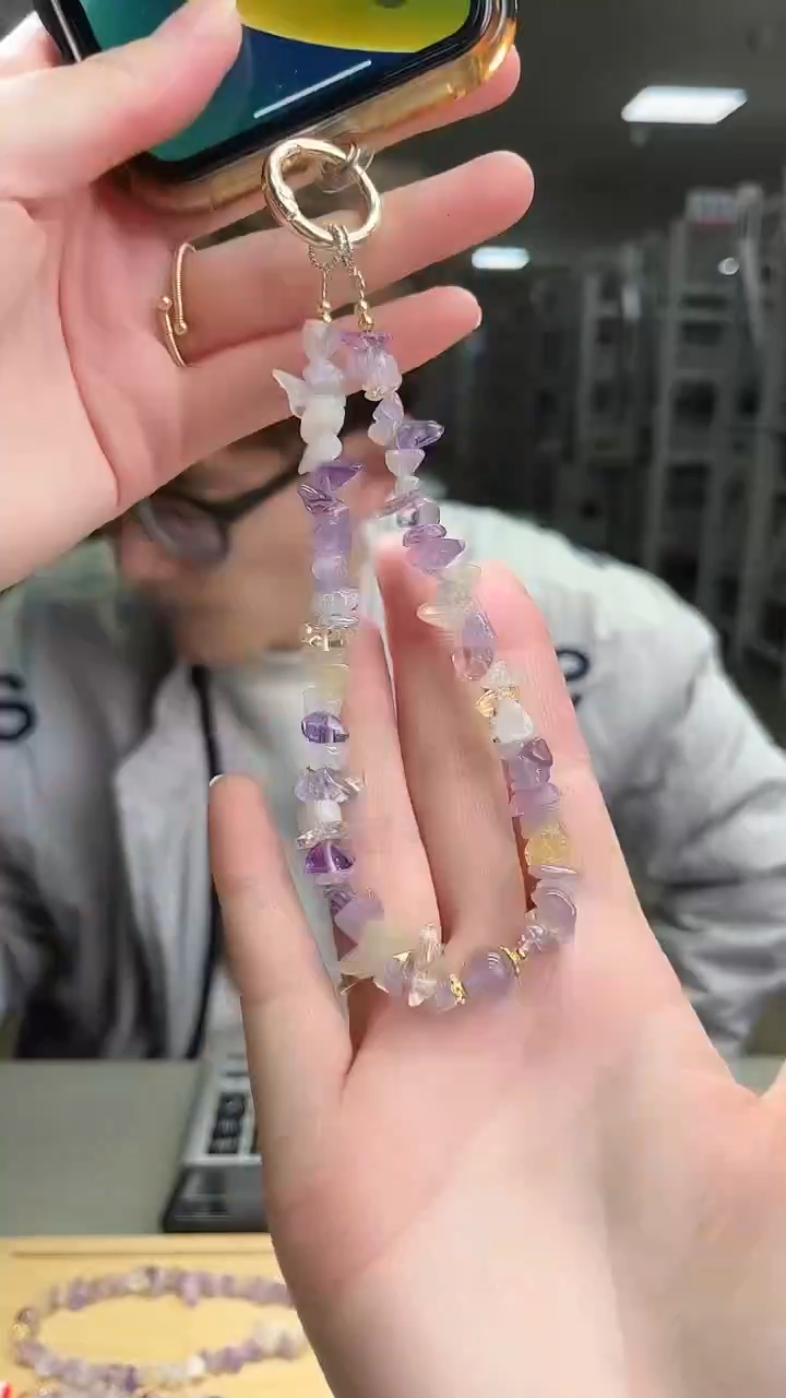 合金车挂紫晶薰衣草紫水晶车挂手机挂