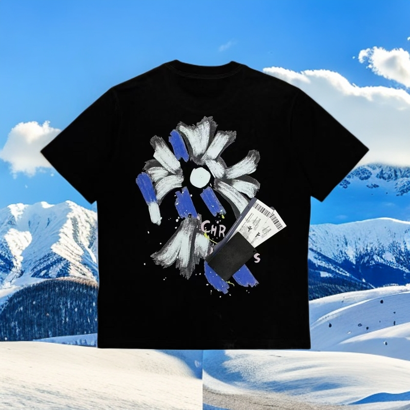 「26号」2025新款时尚百搭克罗太阳花T恤B26