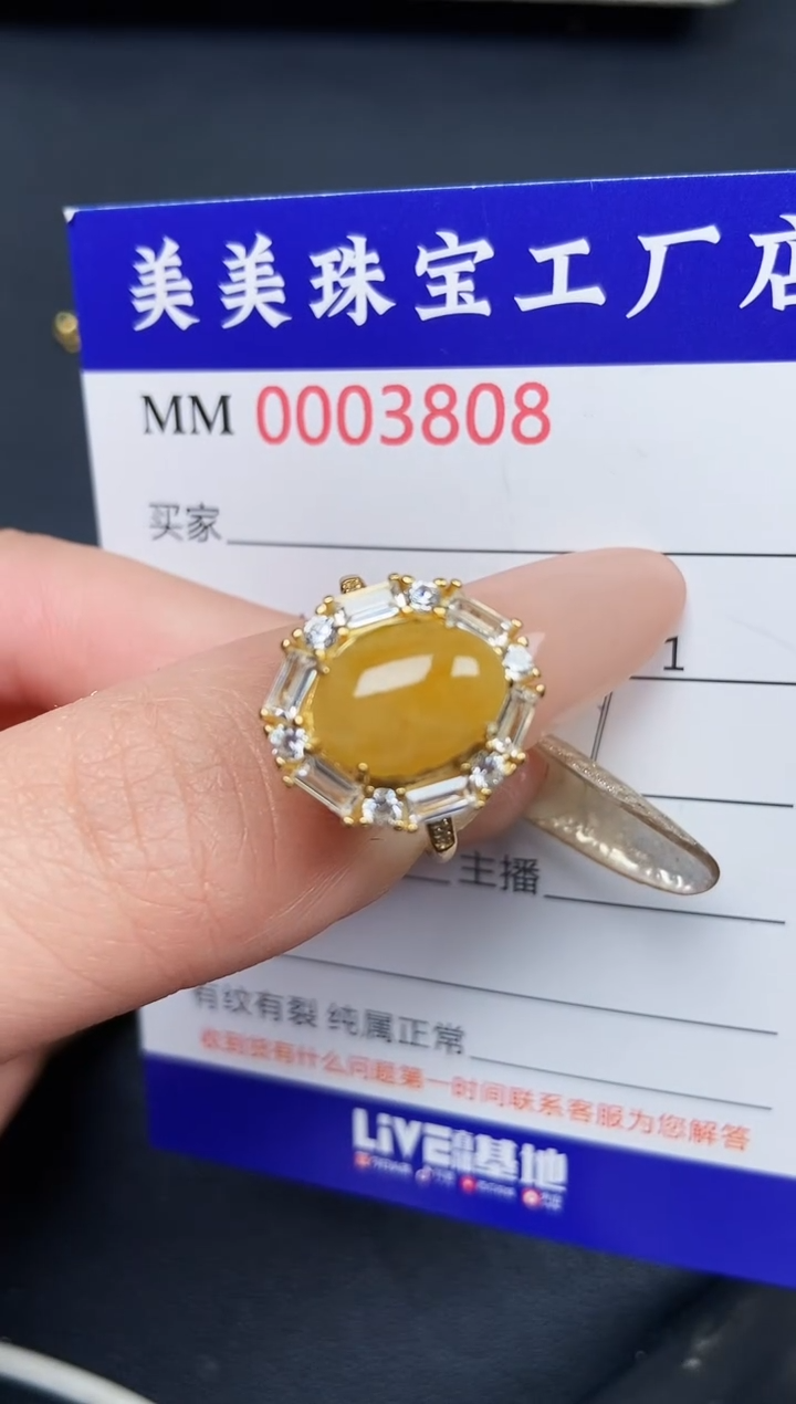 【闪购商品】翡翠颈饰银S925镶嵌3808