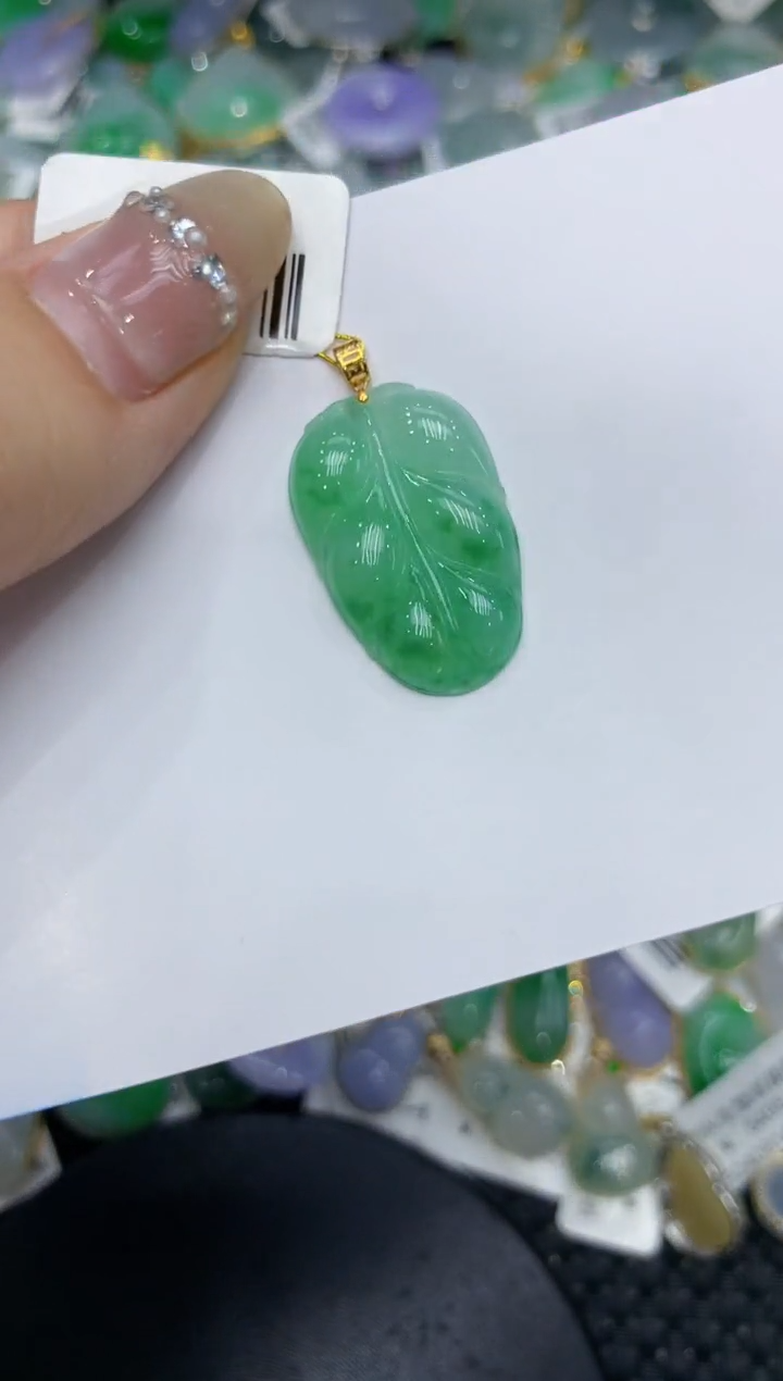 【闪购商品】翡翠颈饰18K金镶嵌222222222