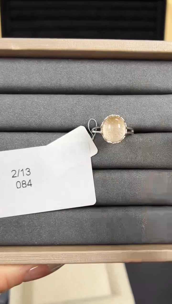 【闪购商品】水晶戒指银S925镶嵌发一（084）