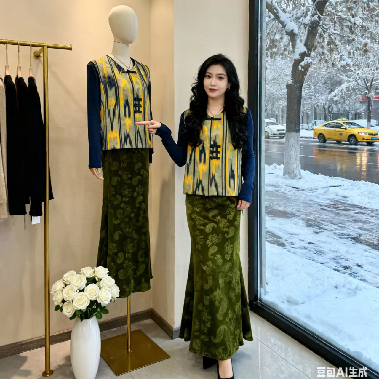 艾特莱斯常规款侧开叉马甲