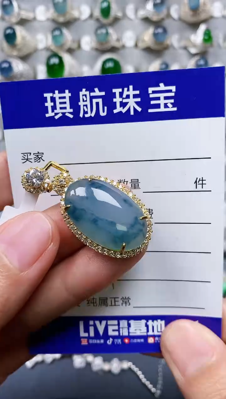 【闪购商品】翡翠颈饰银S925镶嵌0267