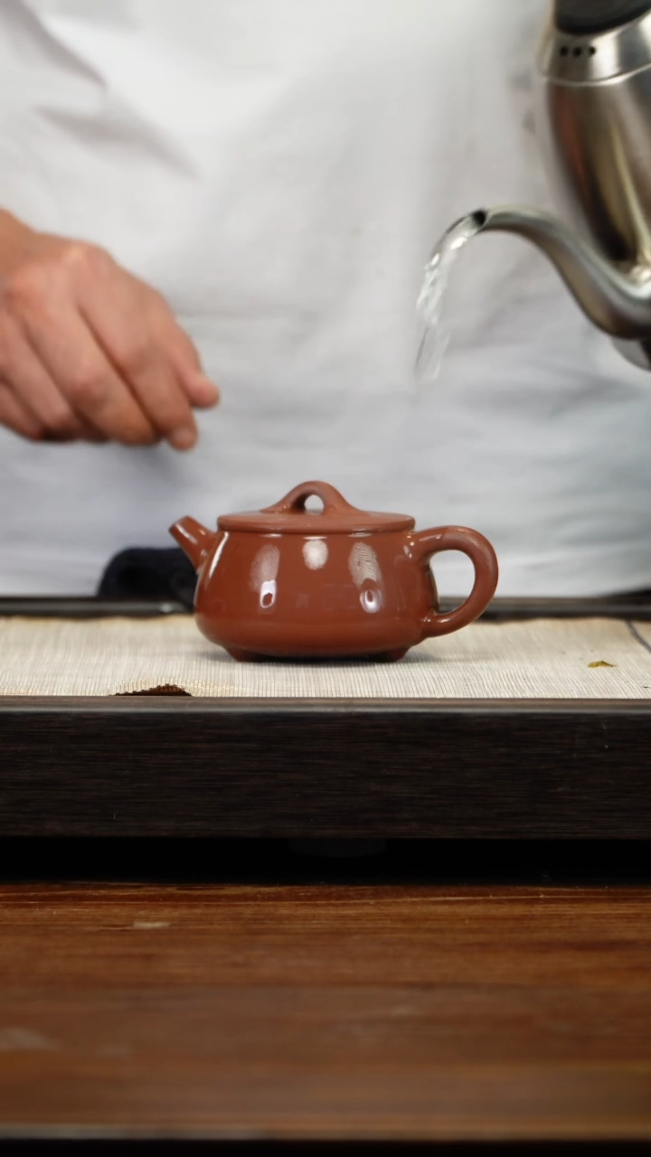 茶壶紫砂紫泥嫡子如意石瓢