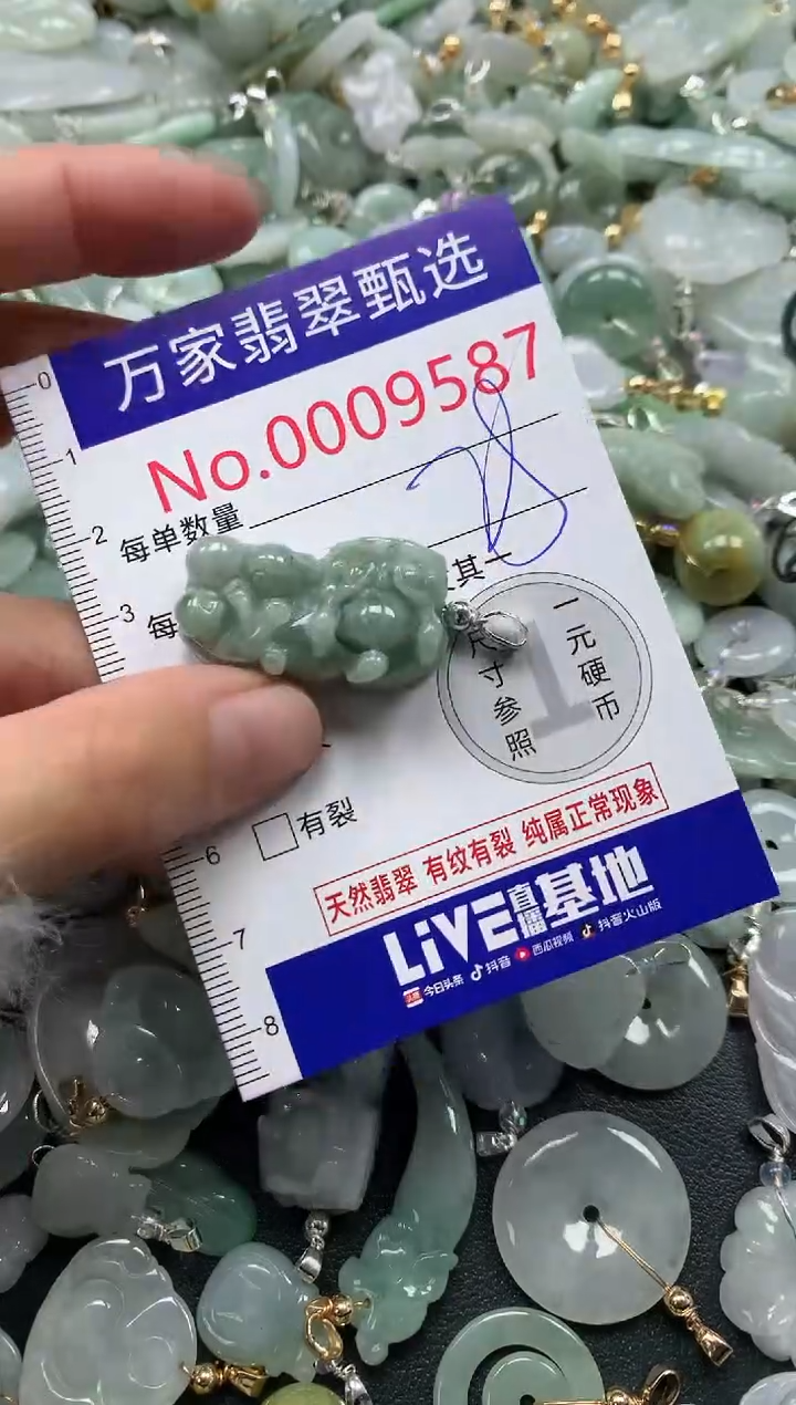 吊坠(不含链)未镶嵌翡翠9587